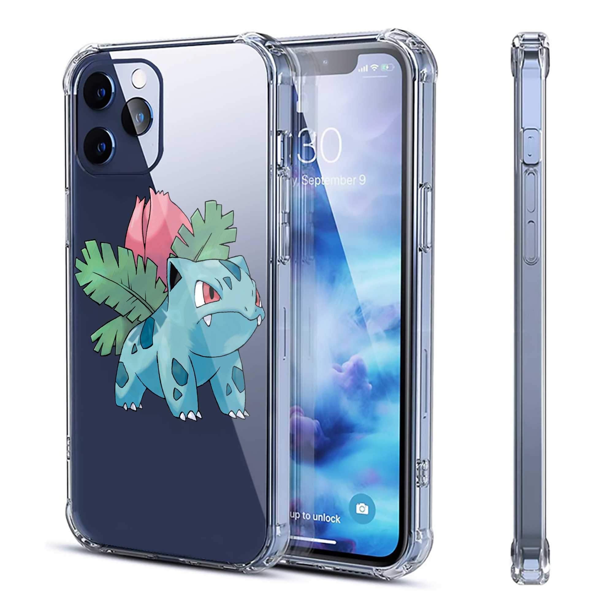 （画像用） ポケットモンスター Pokémon 【iPhone 12シリーズ対応】透明スマホケース（クリアソフトケース）